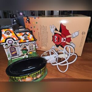 M&M Spooky House Halloween candy dish